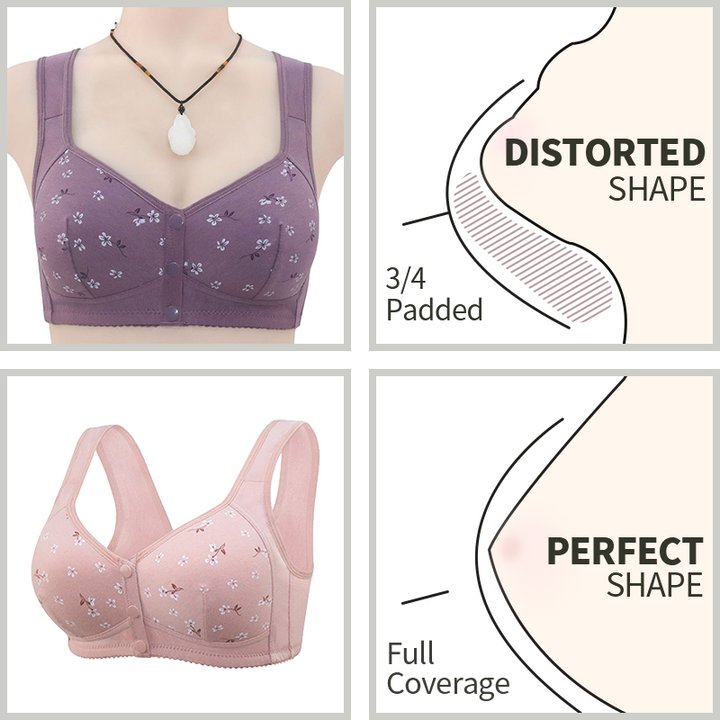 🏆Last Day Buy 1 Get 3 Packs🔥Super Firming Wire-Free Full Cup Bra All-Day Comfort No More Sagging (3-Pack Value Set)
