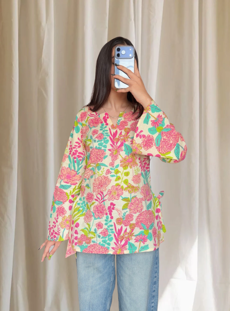 Meera Floral Kurti (Buy 1 Get 1 Free)